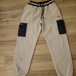 Champion Men's Beige and Black Joggers